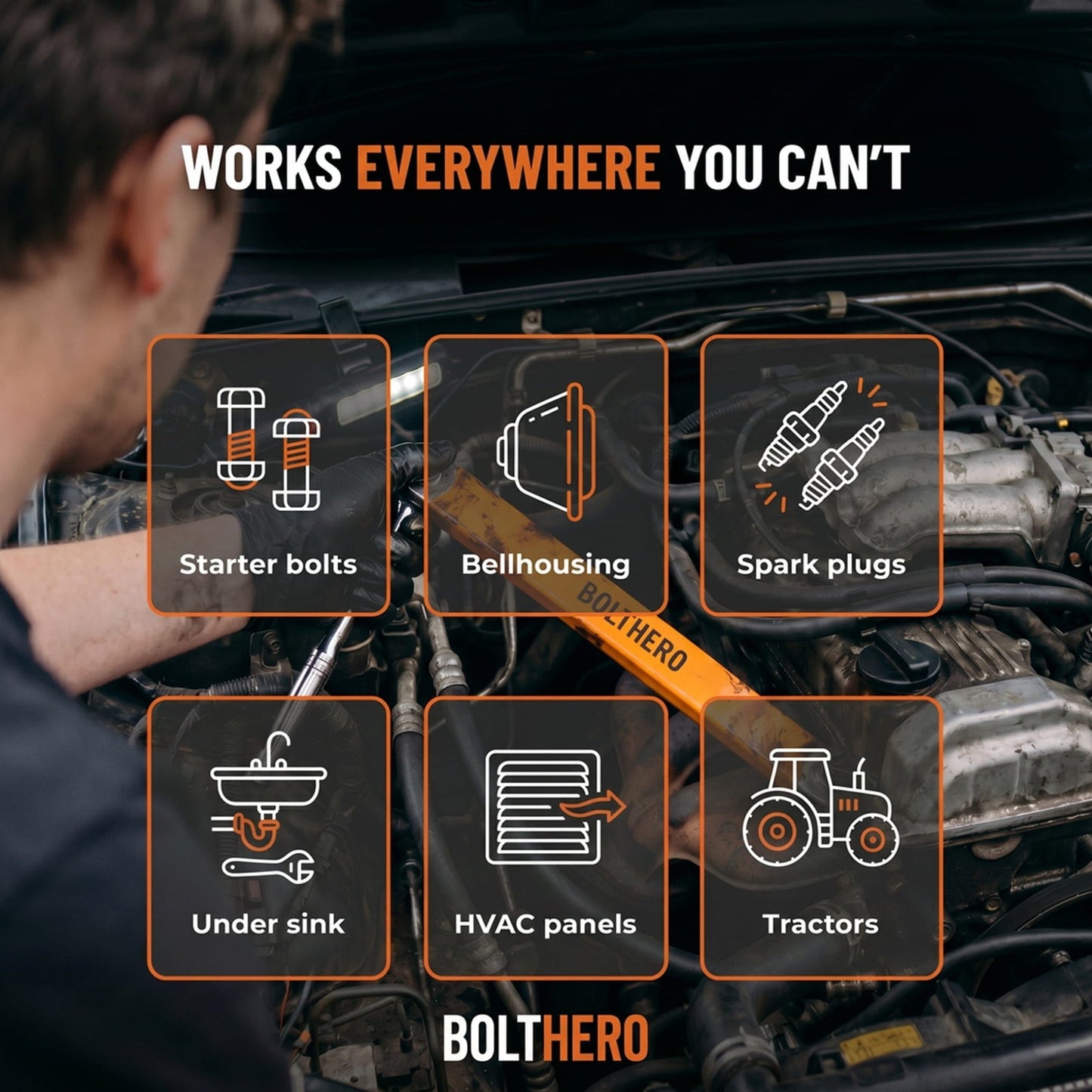 BOLTHERO® - Reach The Bolts Your Ratchet Can't - BOLTHERO